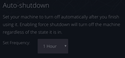 Paperspace machine auto-shutdown option